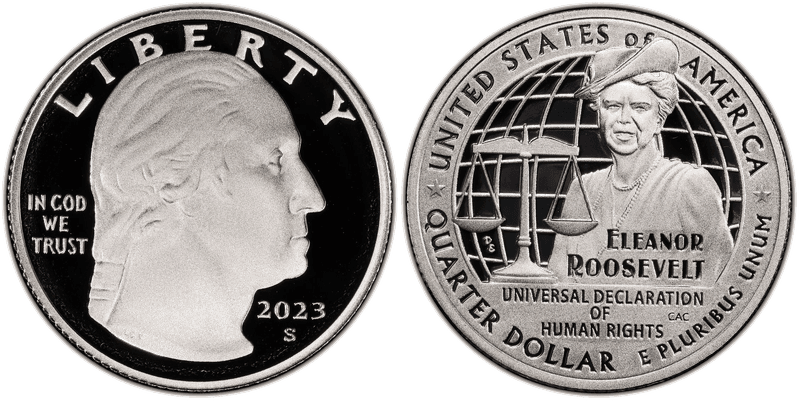 2023 (S) Proof Eleanor Roosevelt Quarter