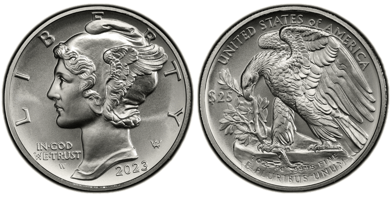 2023 American Palladium Eagles Twenty Five Dollar