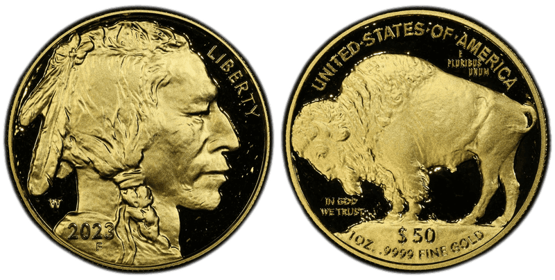 2023 (W) Proof American Buffalo.9999 Fine Gold Fifty Dollar