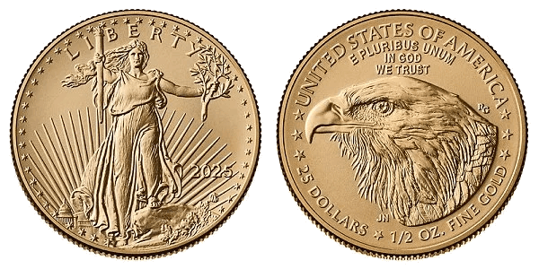 2025 American Eagle Twenty Five Dollar Gold