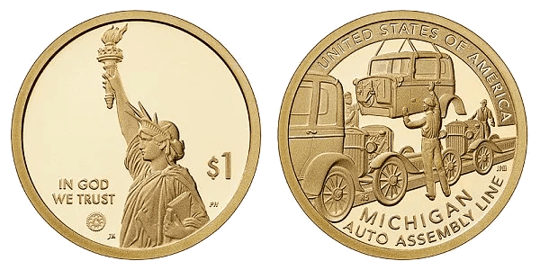 2025 (S) Proof American Innovation Dollar - Michigan