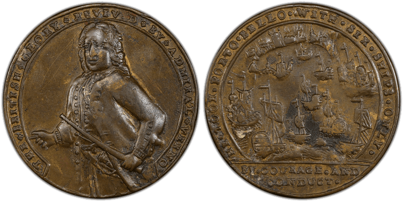 No Date Bronze Medal Admiral Vernon, A-C PBv 29-Z