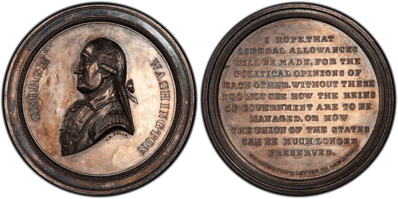 No Date Silver Medal Baker-257, Letter to Hamilton