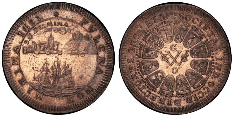 (1683) Silver Medal Betts-64, Dutch West India Company