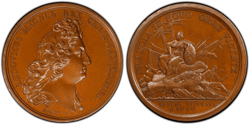 (1690) Bronze Medal Betts-72, Quebec Preserved