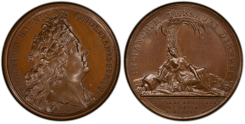 (1697) Bronze Medal Betts-83, Cartagena Taken