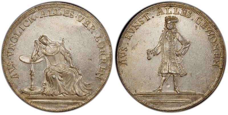 (1720) Silver Medal Betts-129, Skill and Bad Luck