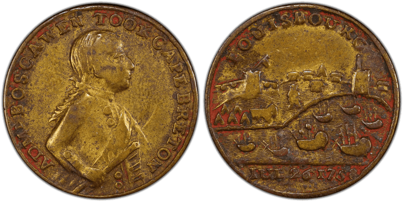 (1759) Bronze Medal Betts-425, var, Allied Commanders