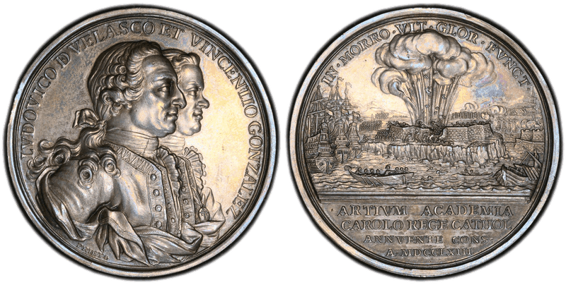 (1763) Silver Medal Betts-443, Morro Castle