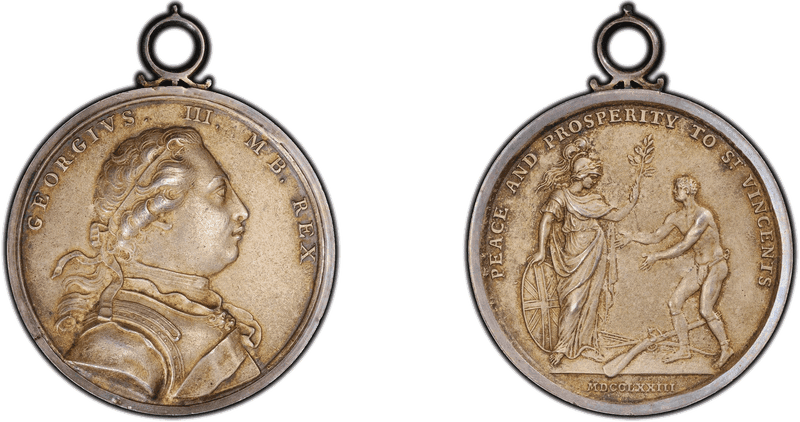 (1773) Silver Medal Betts-529, Carib War