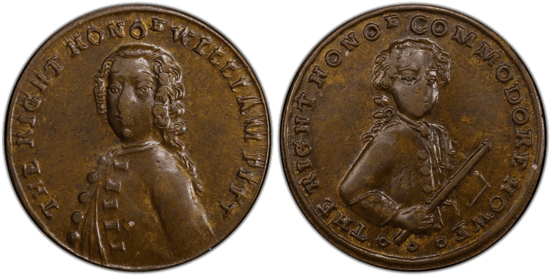 (1773) Medal Betts-524, Pitt and Howe