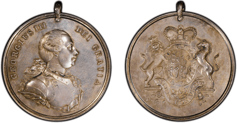 (1776-1814) Silver Medal Betts-438, Adams-7.3 George III