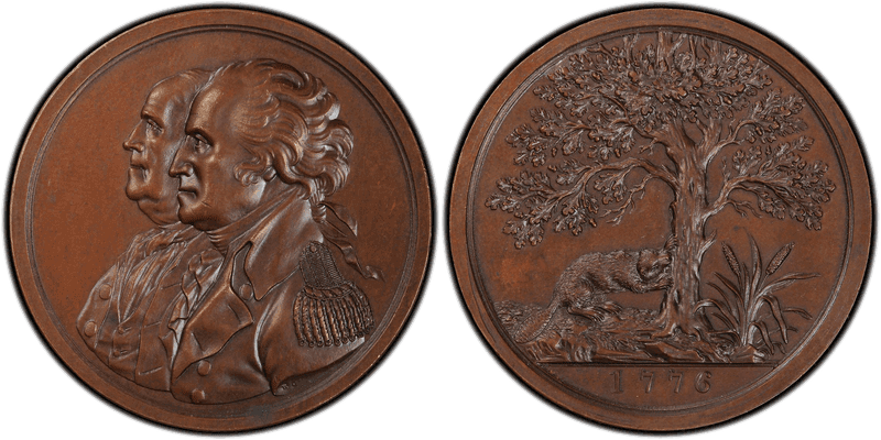 (1776) Bronze Medal J-CM-4, The American Revolution