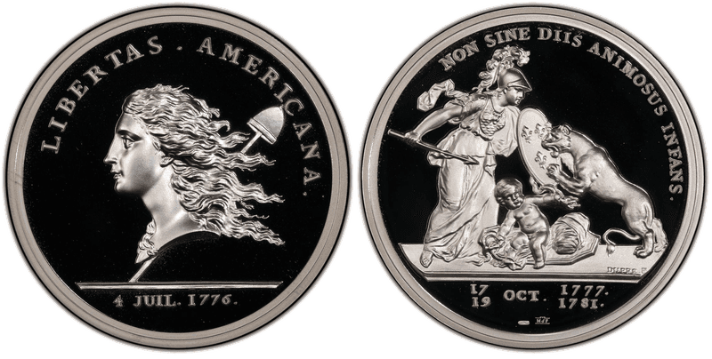 (1776) Silver Libertas Americana Medal - 2014 Restrike