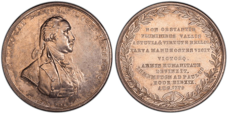 (1779) Silver Medal J-MI-5, Betts-575 Major Henry Lee