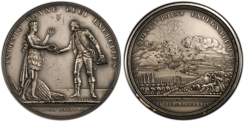 (1779) Silvered Bronze Medal J-MI-3, General Anthony Wayne