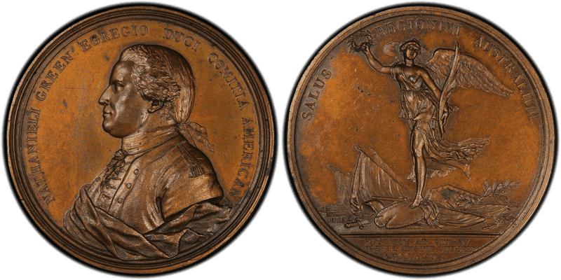 (1781) Bronze Medal J-MI-10, Nathaniel Greene