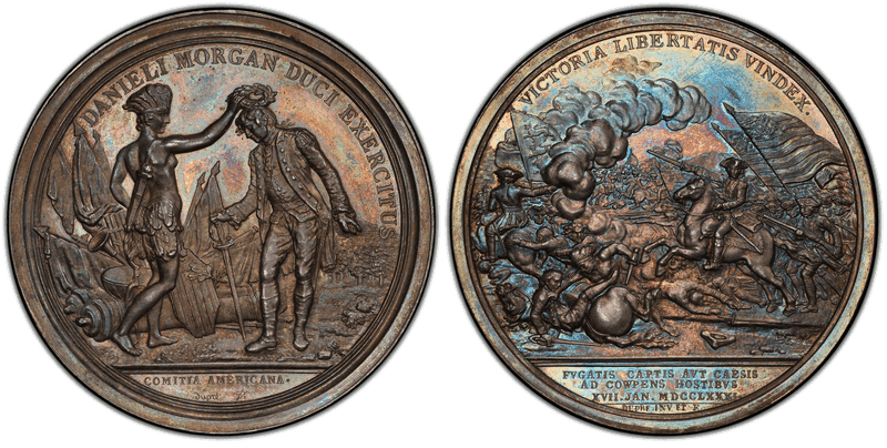 (1781) Silver Medal J-MI-7, Daniel Morgan Barre Restrike Dies