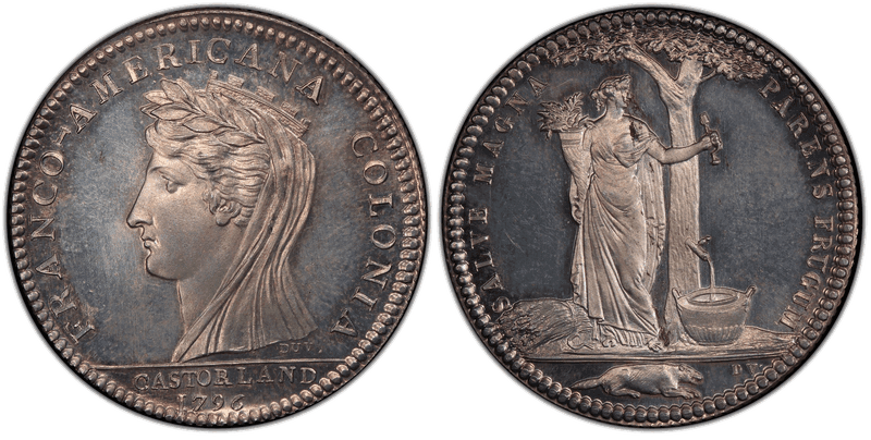 (1796) Silver Medal Castorland Restrike