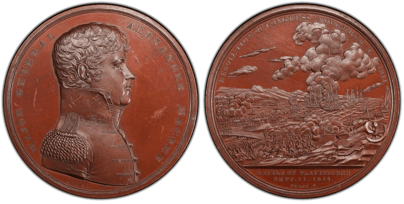 (1824-85) Bronze Medal J-MI-16, Maj. Gen. Alexander Macomb