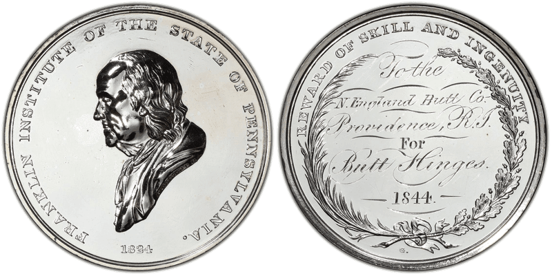 (1824) Silver Medal J-AM-17, Franklin Institute