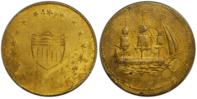 (1830-36) Brass Token Rulau-E Md-8, Baltimore