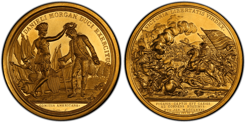 (1839) Gold Medal Betts-593, Morgan at Cowpens