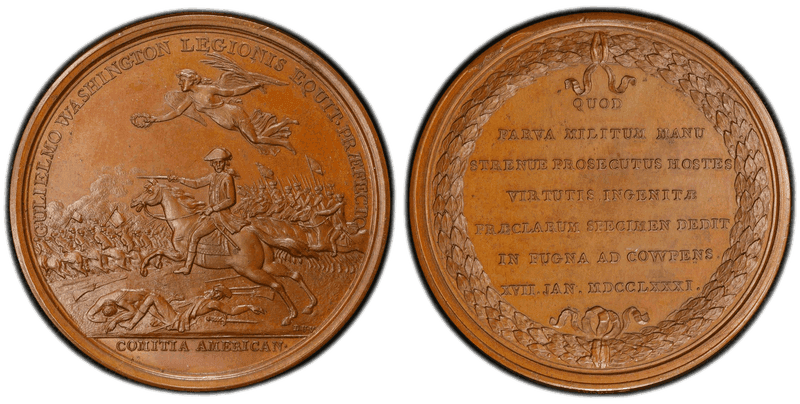 (1845-1860) Bronze Medal Betts-594, William Washington Paris Restrike, Hand Edge