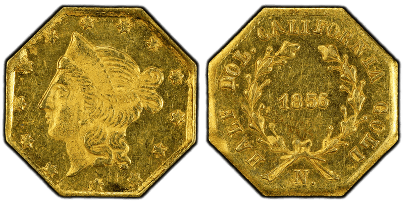 1856 Gold Half Dollar - BG-915A