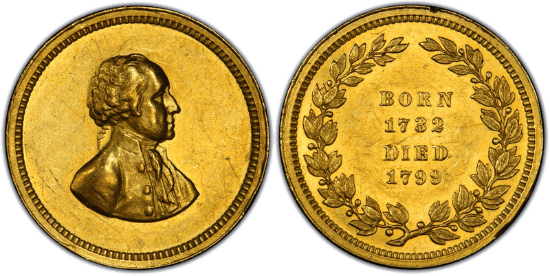 (1860s) Medal G. Washington, Baker-156