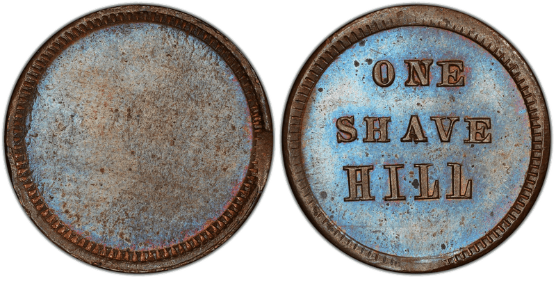 (1861-65) Civil War Store Card F-165BWa-1a, Hill OH