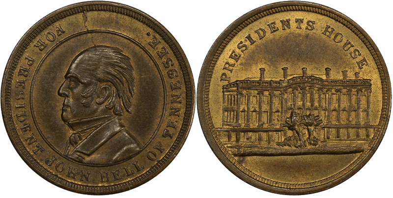 (1861-65) Brass Civil War Store Card F-509A/510Ab, John Bell