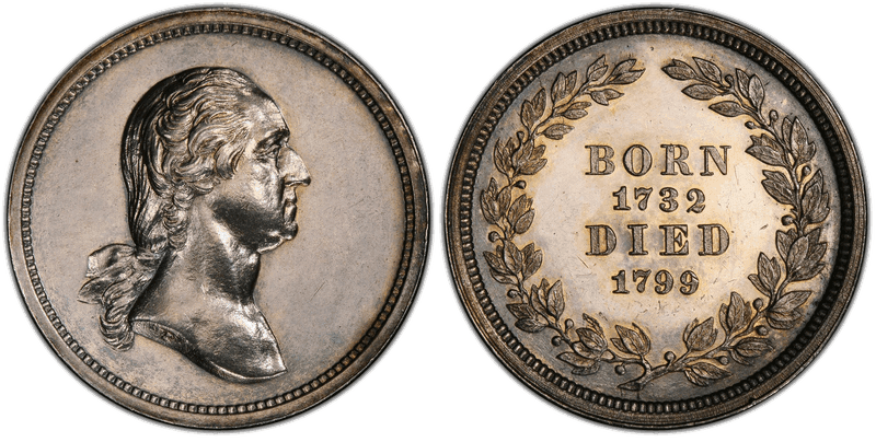 (1862) Silver Medal J-PR-26, George Washington
