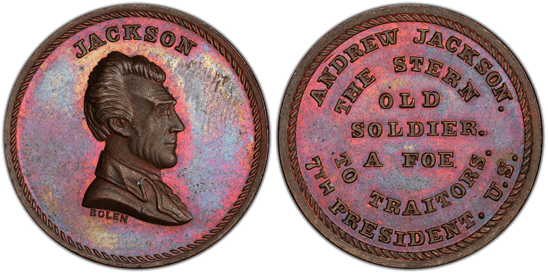 (1865) Medalet JAB-27 Copper Bolen-Andrew Jackson