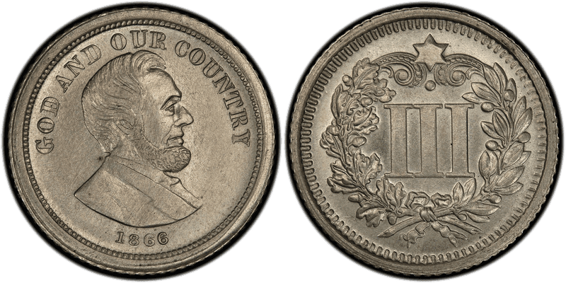 1866 Three Dollar Pattern - J-C1866-6
