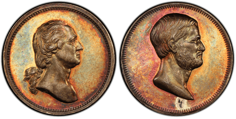(1870) Silver Medal J-PR-32, Washington-Grant