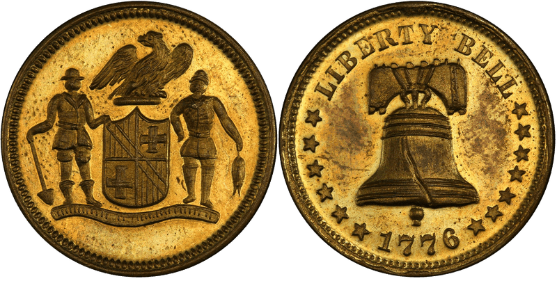 (1876) Brass Token Pa-Ph 225 & 228, Mule