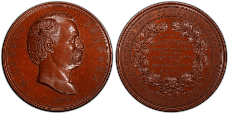 (1880) Bronze Medal J-MT-14, A. Loudon Snowden