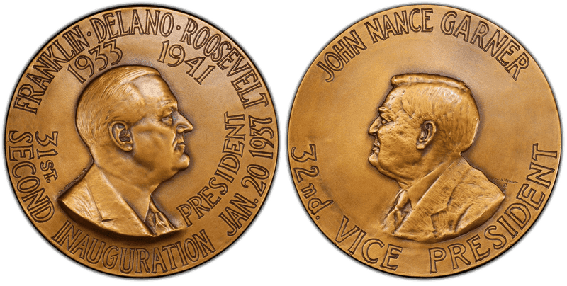 (1933) Bronze Medal FDR 2nd Inauguration