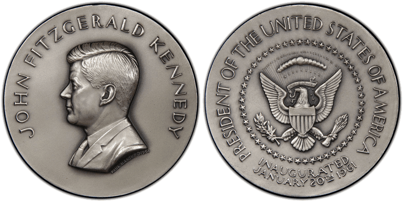 (1961) Silver Medal JFK Inauguration Medallic Art Co. NY