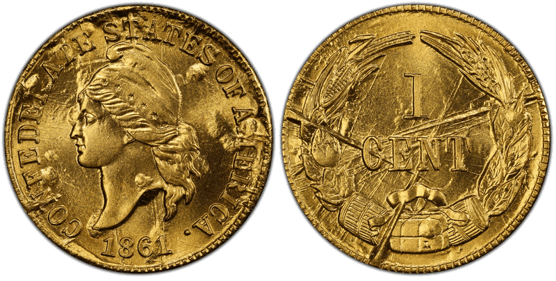 1961 Bashlow Restrike, Brass Cent