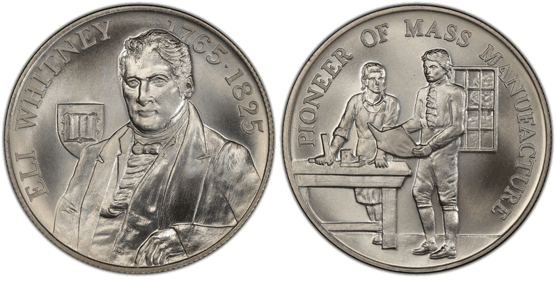 (1965) Silver So-Called Half Dollar, Eli Whitney Bicentennial