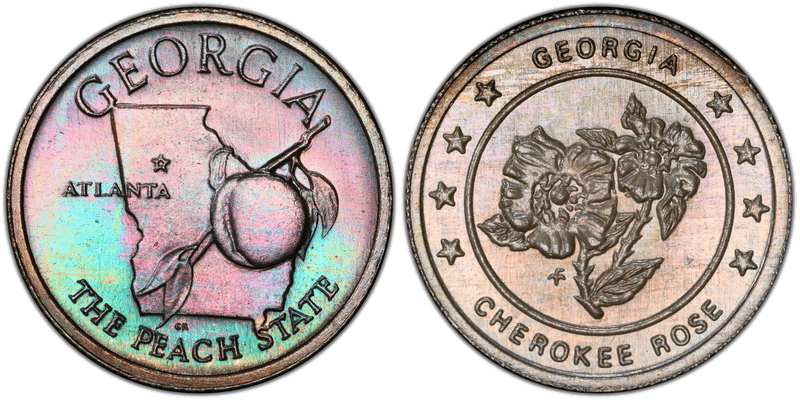 (1969)-FM Silver Medal Georgia States of the Union