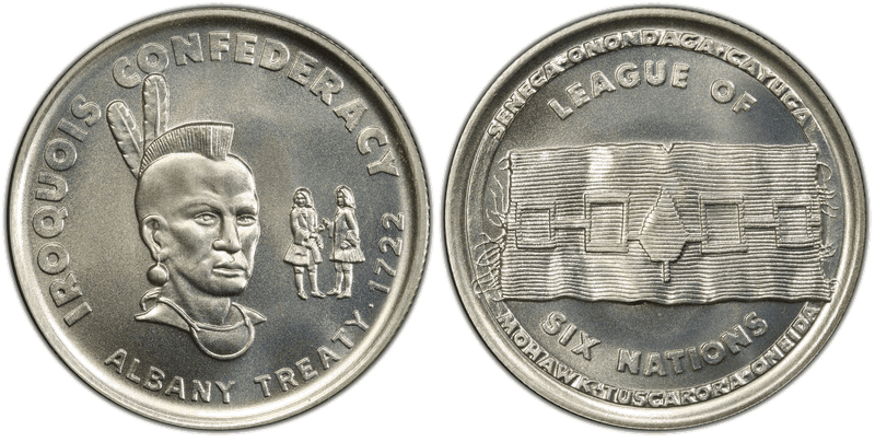 (1972) Silver So-Called Half Dollar, League of Six Nations