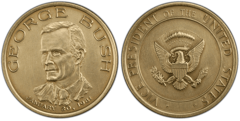 (1981) Medal George Bush VP Inauguration Medallic Art Co. CuNi