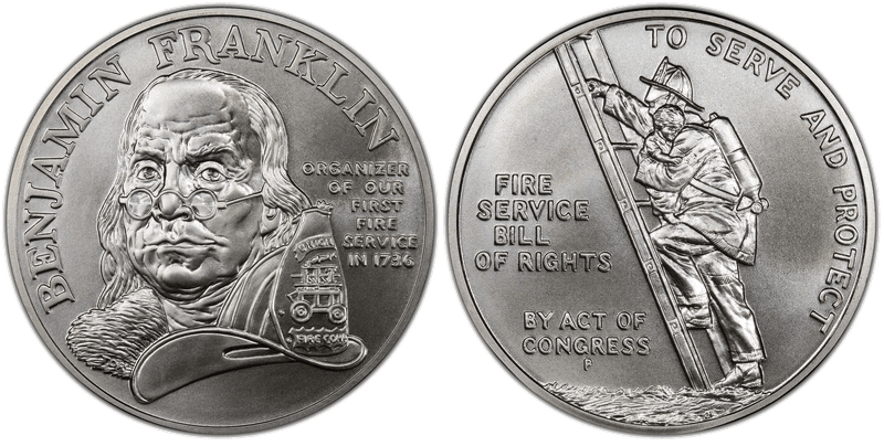 (1992)-P Medal Fire Sevice Silver Matte