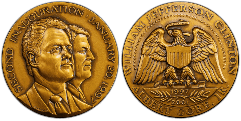 (1997) Bronze Medal Clinton 2nd Inauguration Medallic Art Co.