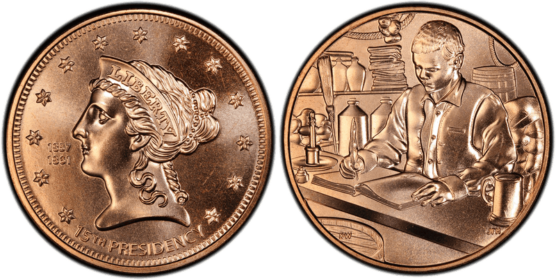 (2010) First Spouse Bronze Medal - Buchanan's Liberty