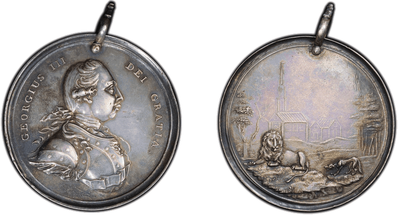 (1777) Silver Medal Betts-535, George III