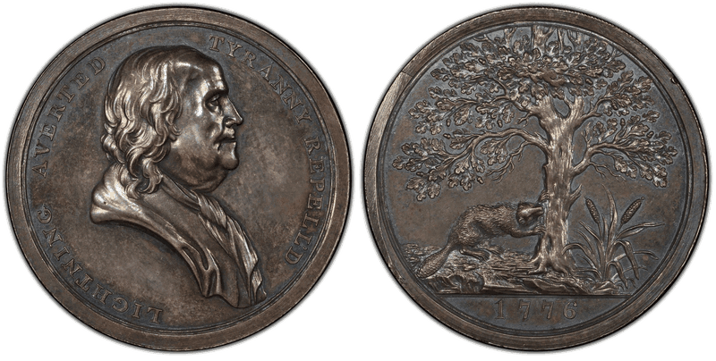(c.1807) Silver Medal J-CM-8, Sansom, American Revolution
